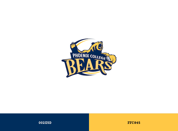 Phoenix College Bears brand color palette
