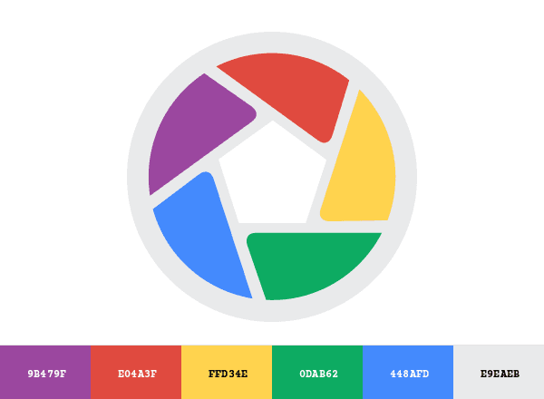 Picasa brand color palette