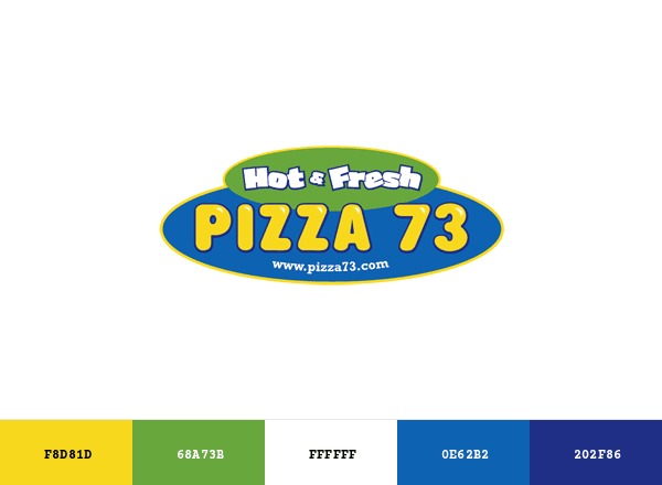 Pizza 73 brand color palette