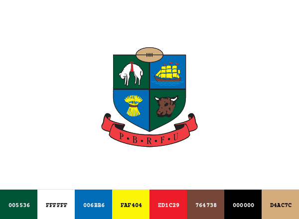 Poverty Bay Rugby Football Union brand color palette