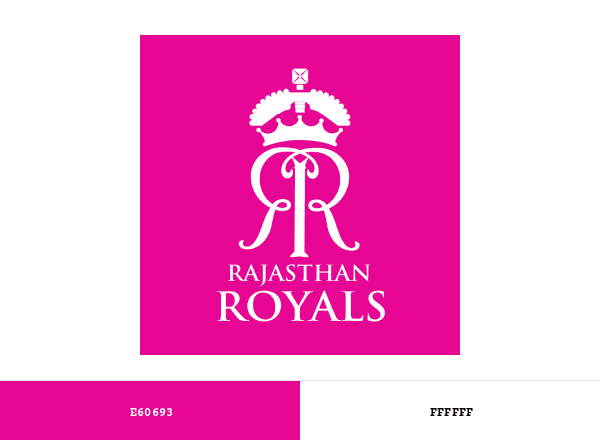 Rajasthan Royals brand color palette
