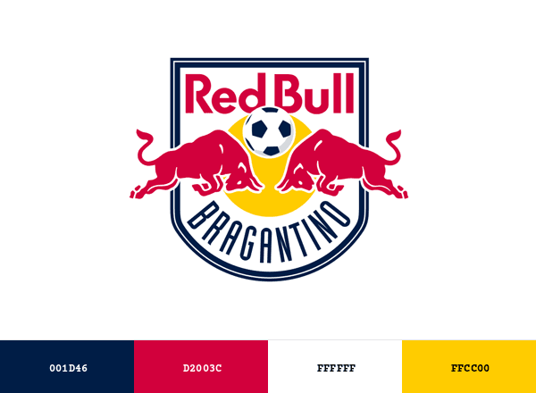 Red Bull Bragantino brand color palette