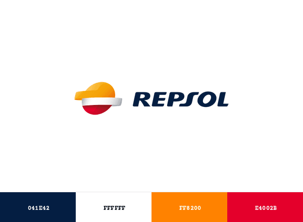 Repsol brand color palette