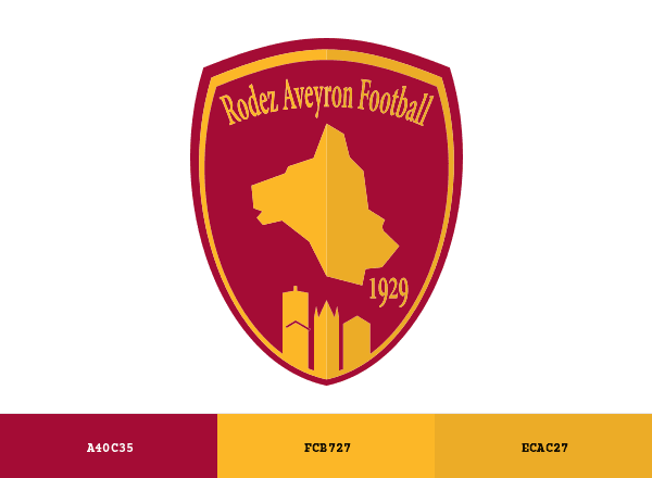 Rodez AF brand color palette