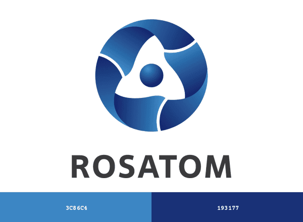 Rosatom brand color palette