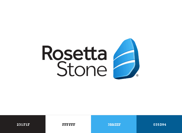 Rosetta Stone brand color palette