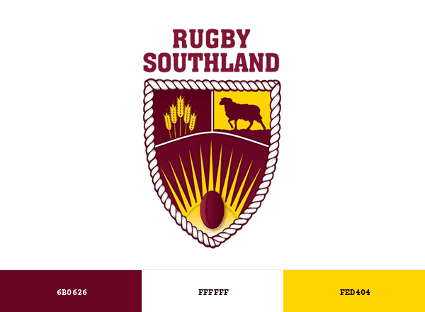 Rugby Southland brand color palette