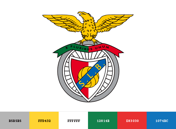 S.L. Benfica brand color palette