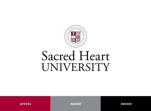 Sacred Heart University brand color palette