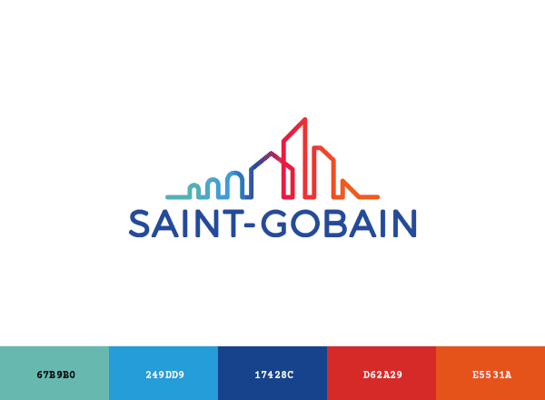 Saint-Gobain brand color palette