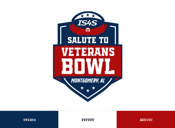 Salute to Veterans Bowl brand color palette