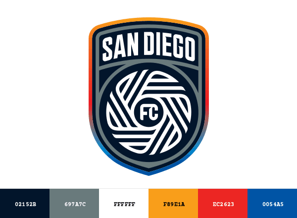 San Diego FC brand color palette