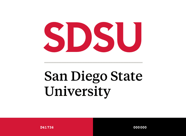San Diego State University brand color palette