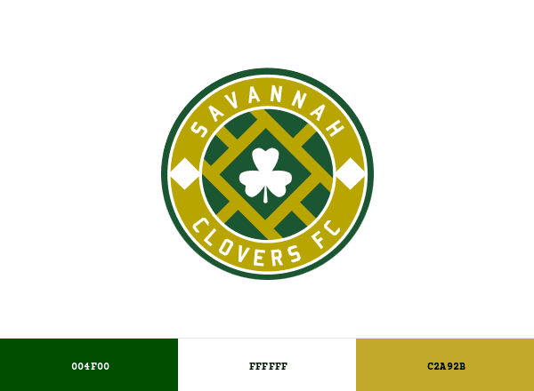 Savannah Clovers FC brand color palette