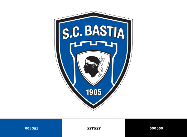 SC Bastia brand color palette