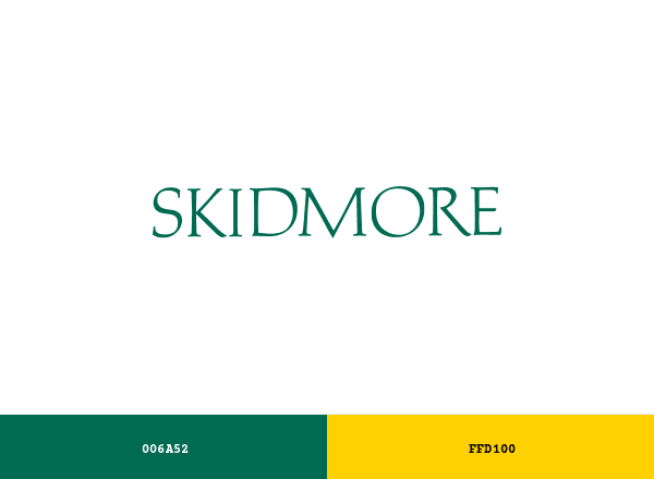 Skidmore College brand color palette