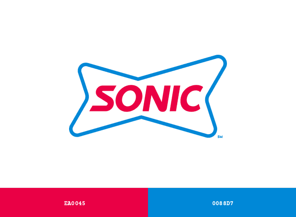 Sonic Drive-in brand color palette