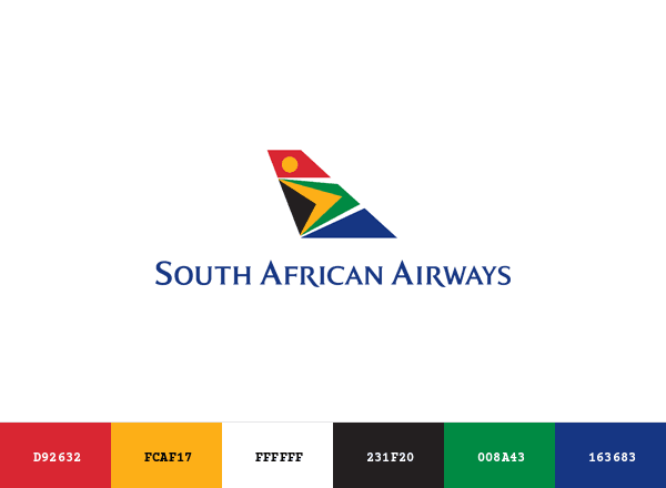 South African Airways brand color palette