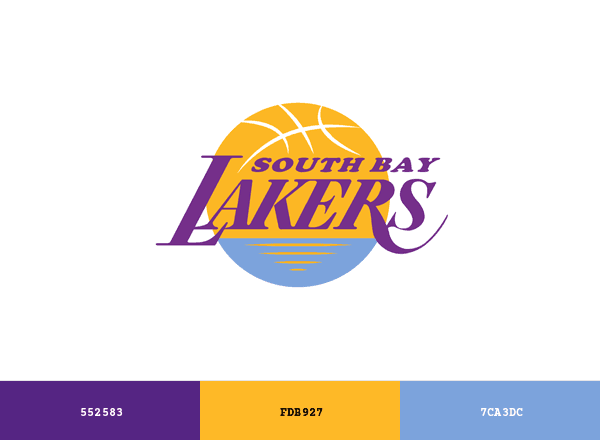 South Bay Lakers brand color palette