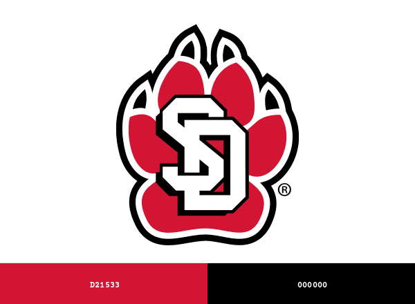 South Dakota Coyotes brand color palette