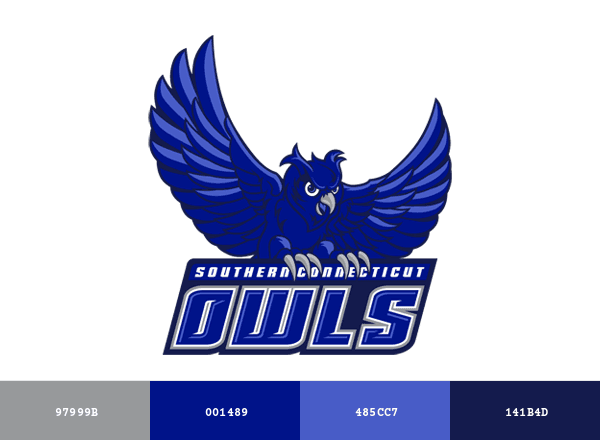 Southern Connecticut Owls brand color palette