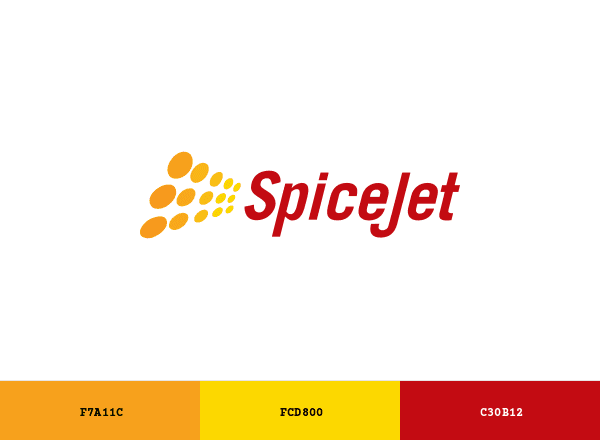 SpiceJet brand color palette