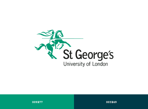 St Georgr’s University of London brand color palette