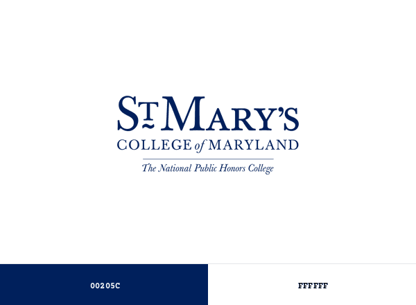 St. Mary’s College of Maryland brand color palette