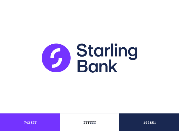 Starling Bank brand color palette