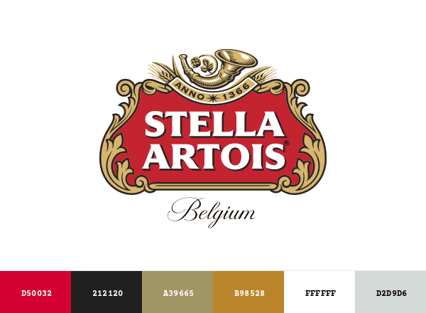 Stella Artois brand color palette