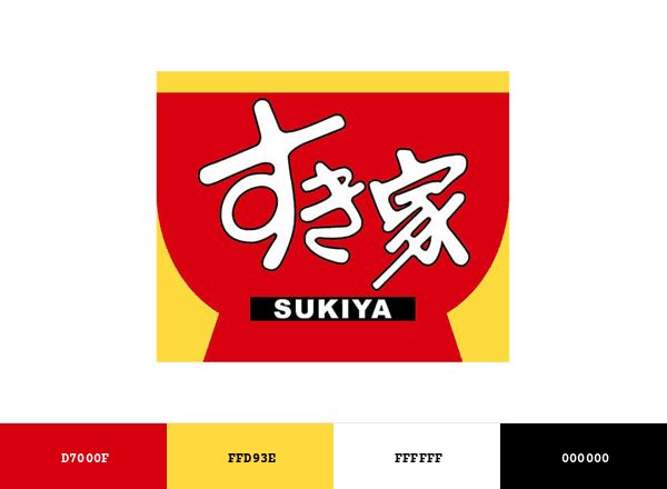 Sukiya brand color palette