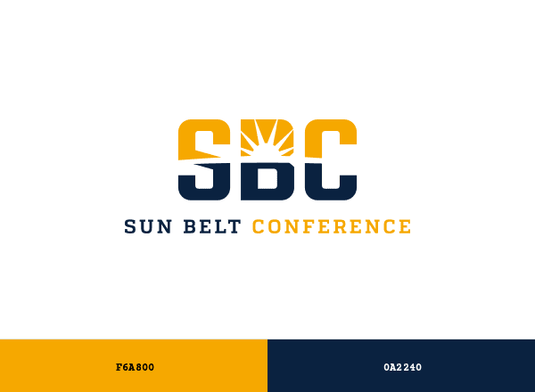 Sun Belt Conference brand color palette