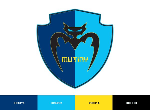 Tampa Bay Mutiny brand color palette