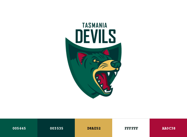 Tasmania Devils brand color palette