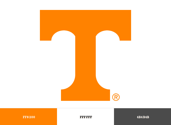 Tennessee Volunteers brand color palette