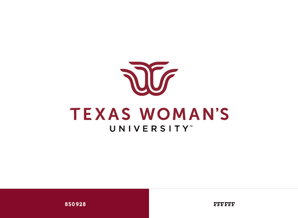 Texas Woman’s University brand color palette