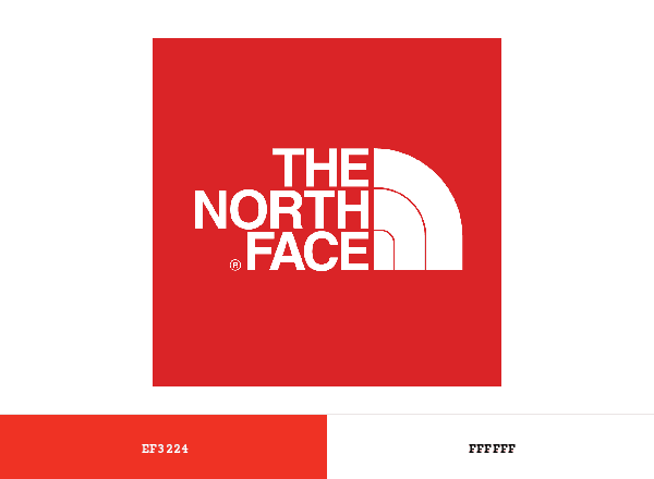 The North Face brand color palette