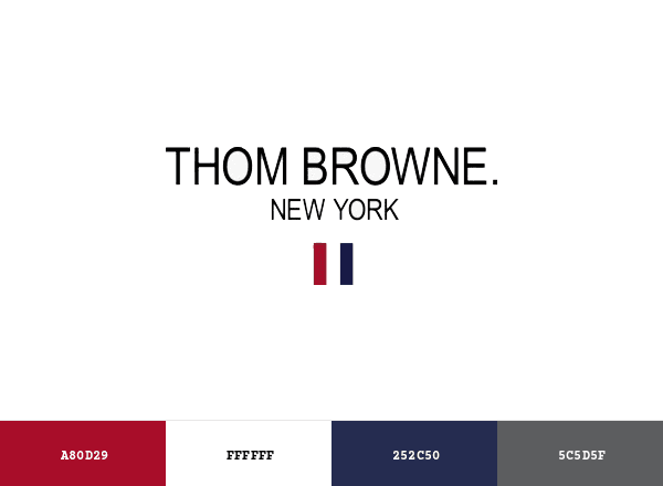 Thom Browne brand color palette
