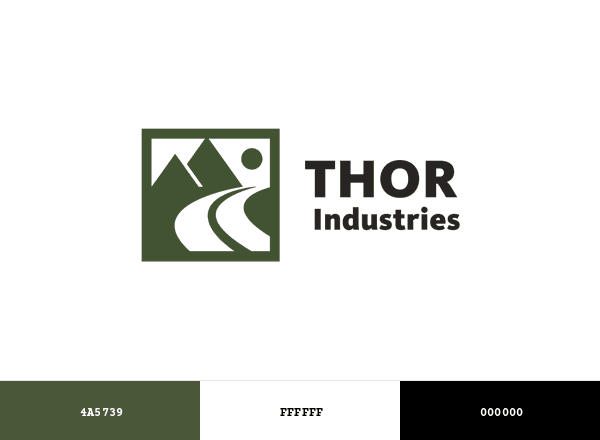 Thor Industries brand color palette