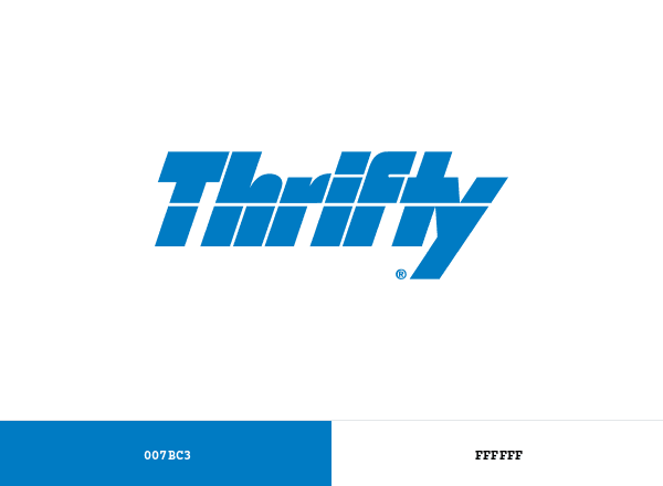 Thrifty Car Rental brand color palette