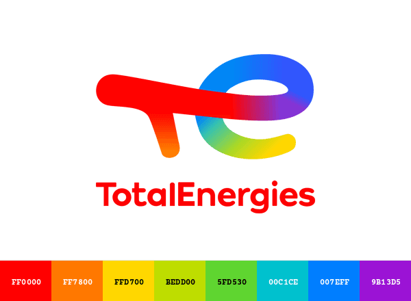 TotalEnergies brand color palette