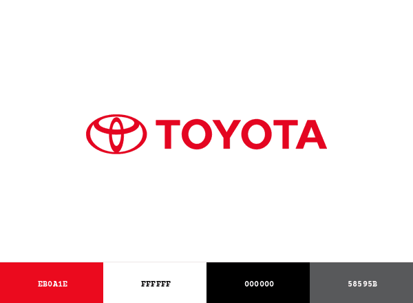 Toyota brand color palette