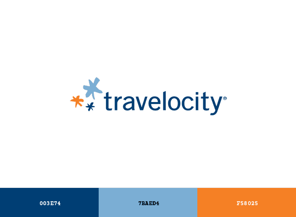 Travelocity brand color palette