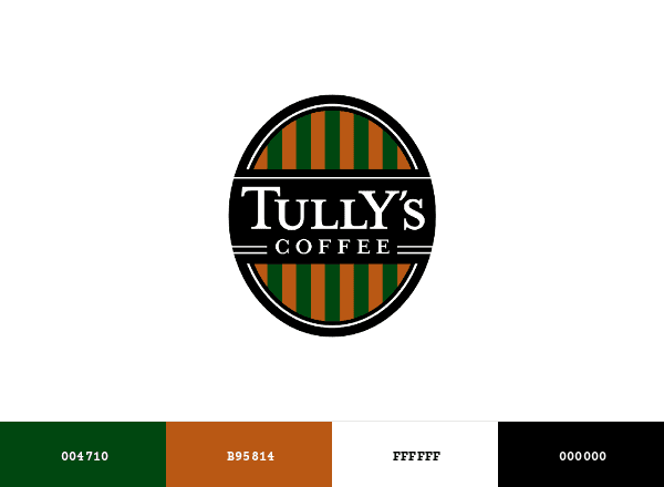 Tully’s Coffee brand color palette