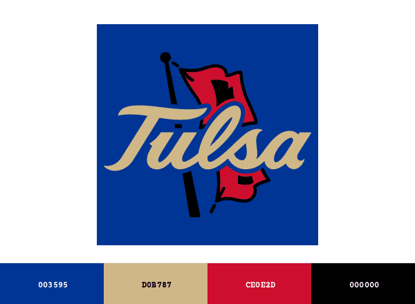Tulsa Golden Hurricane brand color palette