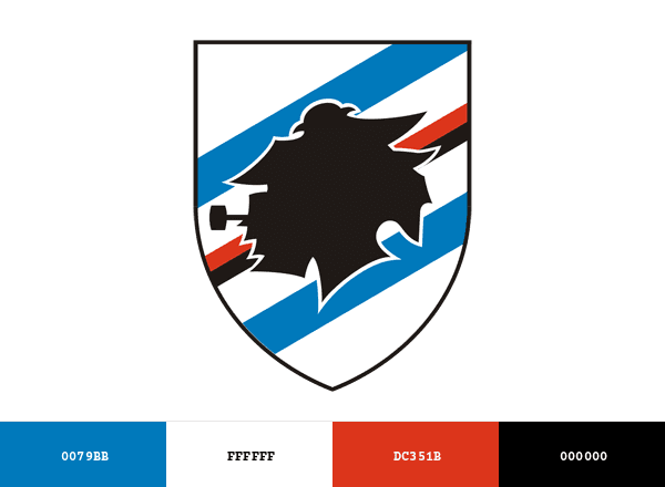 U.C. Sampdoria brand color palette