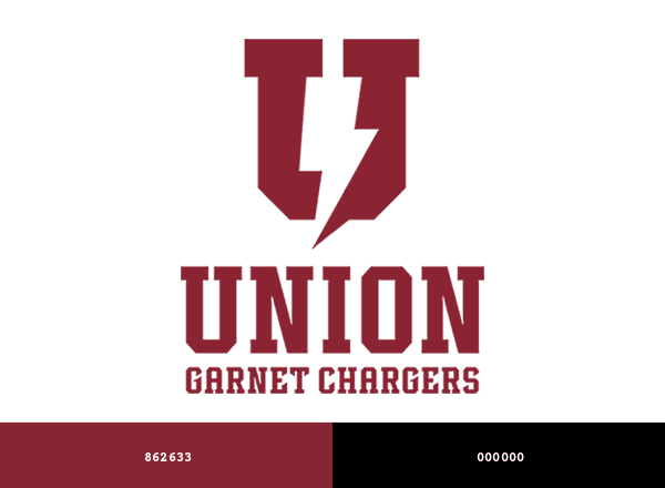 Union Garnet Chargers brand color palette