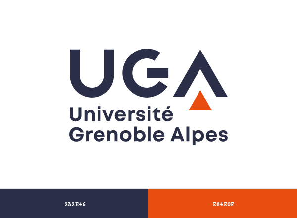 Université Grenoble Alpes brand color palette