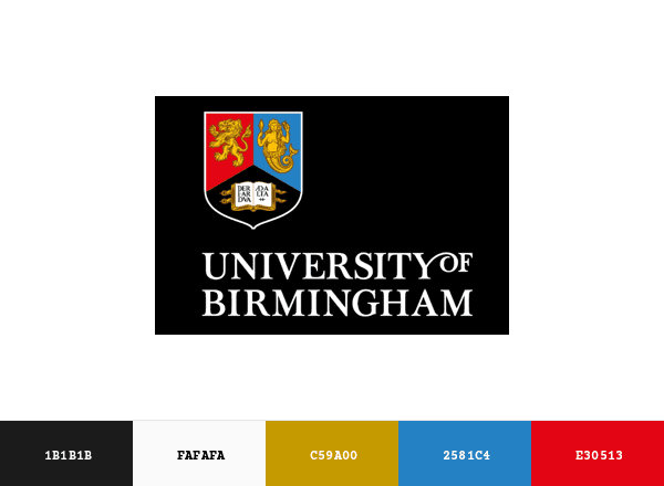 University of Birmingham brand color palette