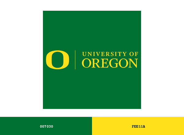 University of Oregon brand color palette